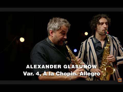 TANCKSTELLE MUSIC - Alexander Glasunow "À la Chopin" (Var.4 from saxophone quartet B Major, Op.109)