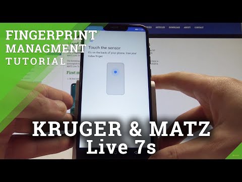 How to Add Fingerprint in KRUGER & MATZ Live 7s - Set Up Screen Lock