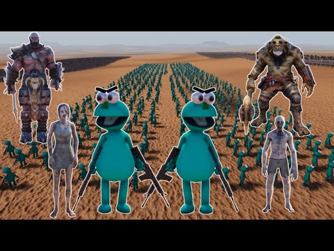 1,000 Puppet Terrorists vs 1 million Zombie, Troll, and Orc - Ultimate Epic Battle Simulator