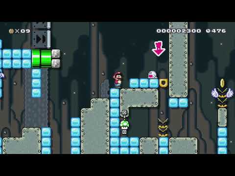 Hidden in a Valley　渓谷に潜む者 by つきこ - Super Mario Maker - No Commentary 1bp