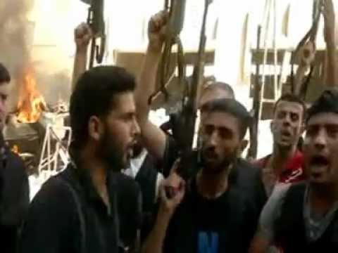 بيان إعلان السيطرة على مخفر مخيم درعا من قبل كتائب الجيش الحر