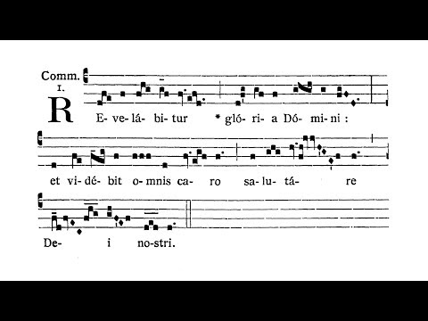 In Vigilia Nativitatis Domini (Vigil of Nativity of Lord) - Communio (Revelabitur gloria Domini)