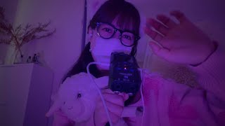 [ASMR] 睡眠導入用トリガー 💤 梵天, はさみ, ハンドムーブメント / Fluffy Ear Pick, Scissors, Hand Movements