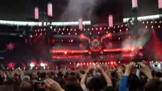 The opening to Muse's gig in Stade de France.