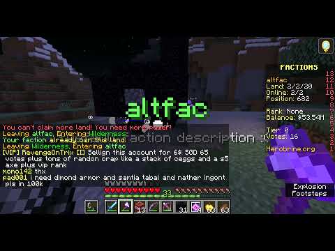 Just Doing Factions EP 149 /War I Guess?\ (Herobrine.org)