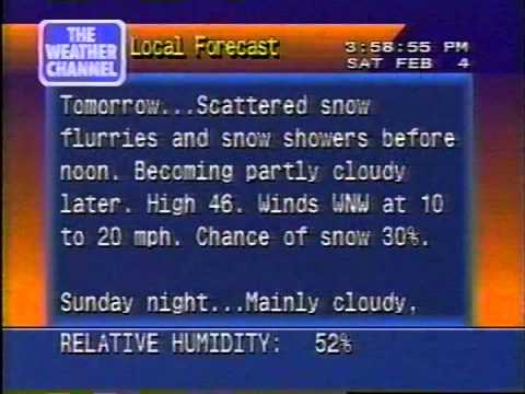 TWC WeatherSTAR 4000 + PM Edition Open- February 4, 2006