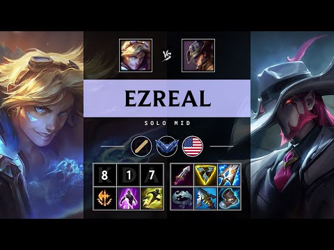 Ezreal Mid vs Twisted Fate - NA Diamond Patch 25.10