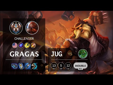 Gragas Jungle vs Zac - NA Challenger Patch 10.15