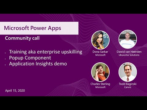 Microsoft Power Apps community call April 2020