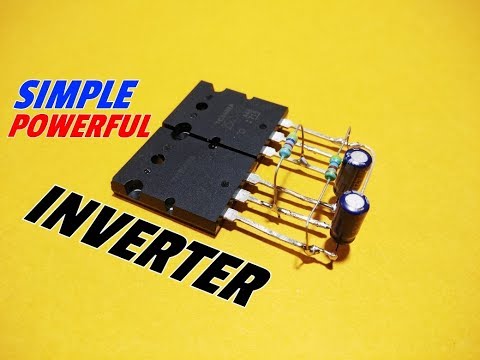 How To Make A Simple Inverter Circuit Using Transistor..12V DC To 220V AC..Transistor Inverter.. Video