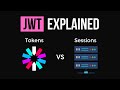 How Does JWT Authentication Work?  (JSON Web Token) | Tokens vs Sessions