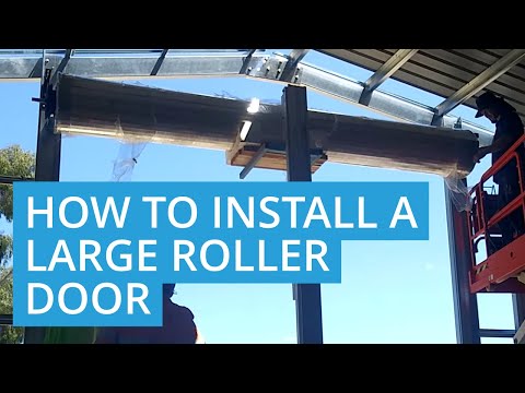 How to Install a Chain Operated Roller Door on a Boat Shed