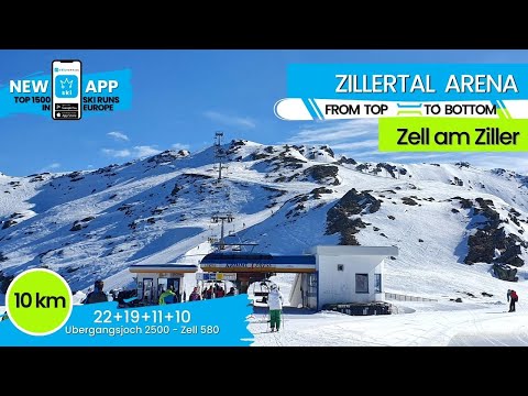 Zillertal Arena / #7 of TOP 10 longest ski runs in Austria - 10 km, from top to bottom