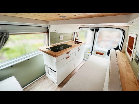 ULTIMATE DIY MICRO CAMPER VAN | FULL TOUR! | 2019 Ford Transit Connect