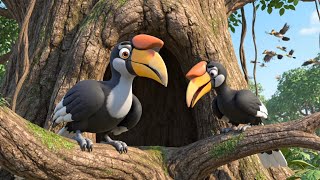 Download lagu Burung Enggang / Rangkong Berkembang Biak | Cerita Animasi Anak  mp3