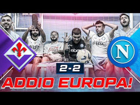 😢 GOODBYE EUROPE! FIORENTINA 2-2 NAPLES | LIVE REACTION NAPOLETANI HD