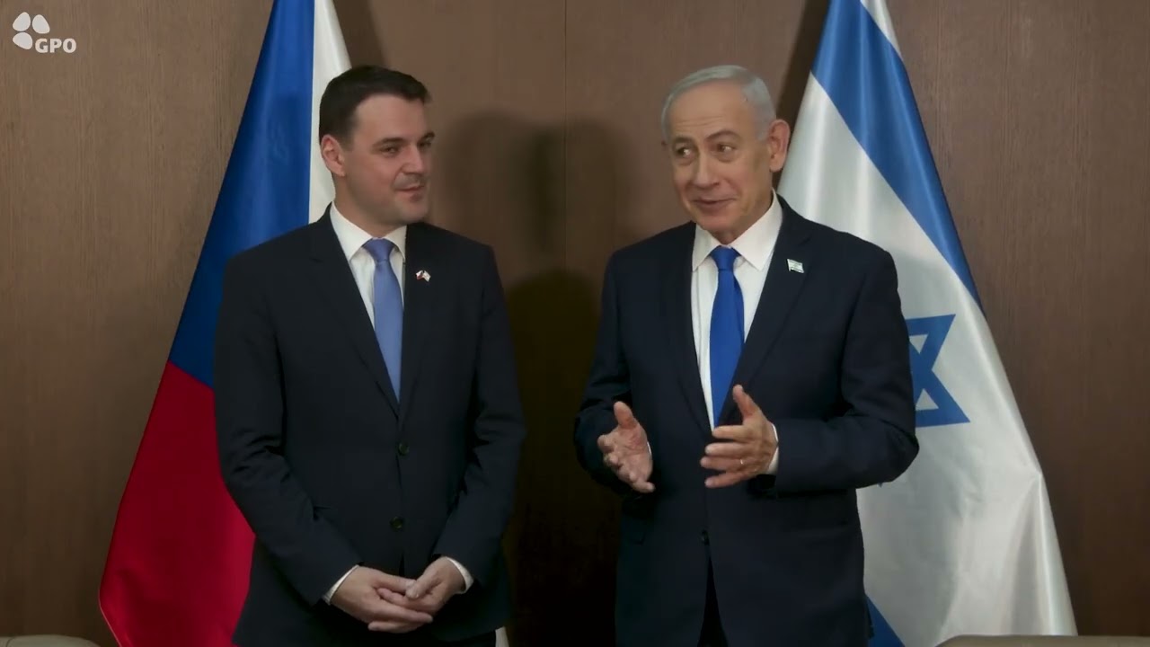 ראש הממשלה בנימין נתניהו נפגש עם שר החוץ של צ׳כיה פטר מצינקה
