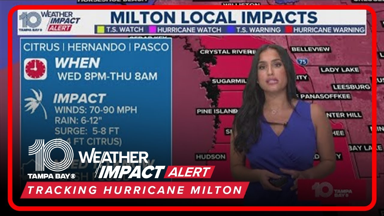 Hurricane Milton latest updates from 10 Tampa Bay
