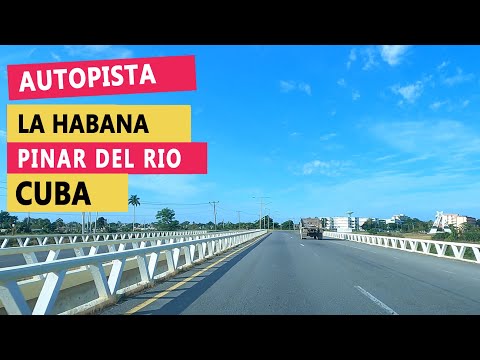 Manejando hacia Pinar del Río por la Autopista (La Habana - Pinar del Río)