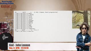 Download lagu π₯ God - John Lennon Drums Backing Track with chords and lyrics mp3 Download lagu π₯ God - John Lennon Drums Backing Track with chords and lyrics mp3