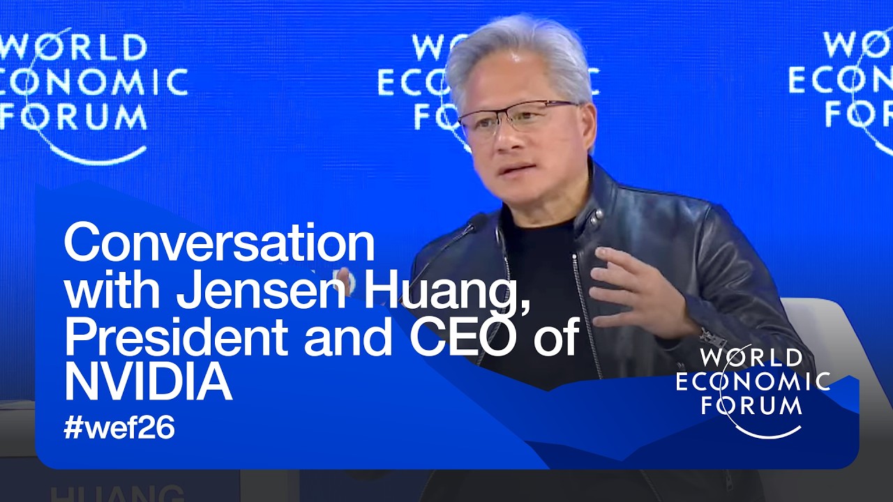 Conversation with Jensen Huang, President and CEO of NVIDIA | WEF Annual Meeting 2026 - YouTube
