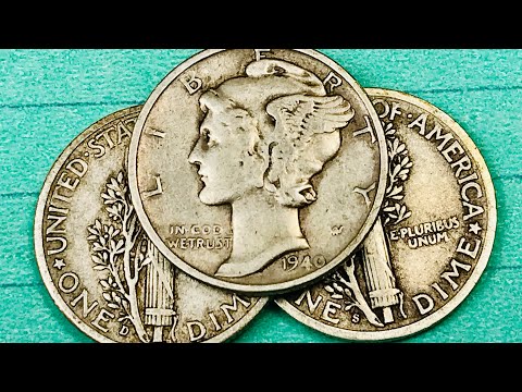 1940 US Mercury Dimes Worth Money - United States Coins