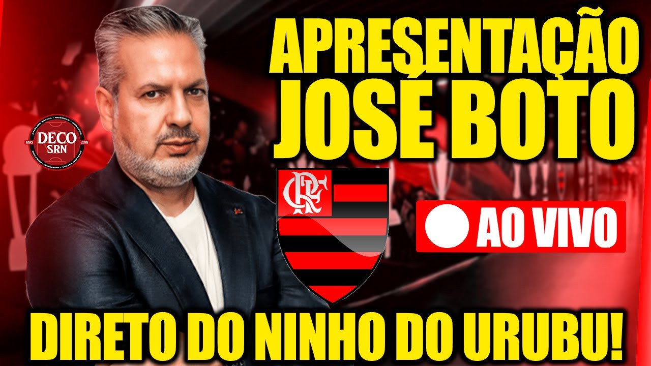 APRESENTAÇÃO OFICIAL DE JOSÉ BOTO NO FLAMENGO AO VIVO DIRETO DO NINHO DO URUBU!
