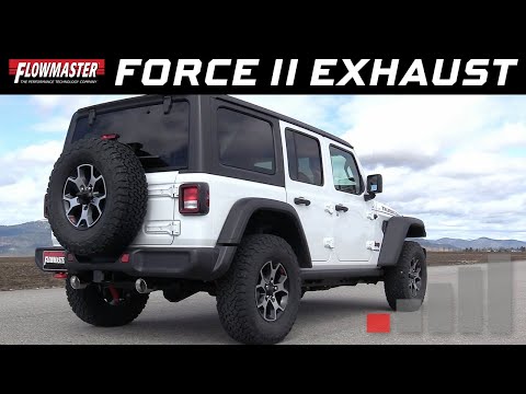 2018-20 Jeep Wrangler JL 2.0L, 3.6L - Force II Axle-back Exhaust Systems 817804, 817841