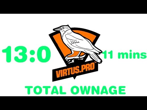 Virtus.Pro УНИЧТОЖАЕТ Fnatic ЗА 11 МИНУТ! 13:0 @ ESL League