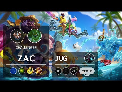 Zac Jungle vs Ekko - EUNE Challenger Patch 10.2