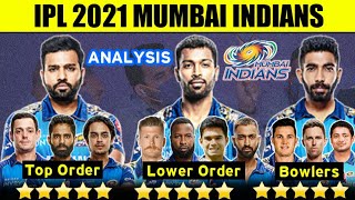 IPL 2021 - Mumbai Indians Analysis | IPL 2021 MI RATINGS | MI Team Analysis IPL 2021