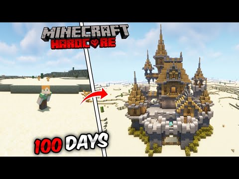 I Survived 100 Days in Desert Biome in Minecraft Hardcore (hindi)