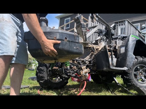 2022 Kawasaki Brute Force 750 4x4 EPS-Fuel Pump Filter Change