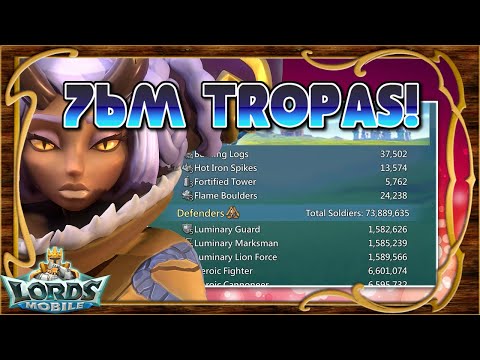 💀 76M de tropas cereadas! Volvemos a las masacres junto a la familia Wolf! - Lords Mobile ES