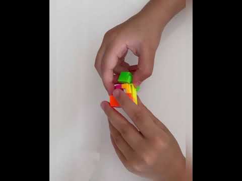 Собираю брелок-головоломку кубик