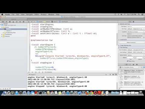 Objective C and MacOSX Programming Tutorial-19:Messages With Parameters. (English Version)