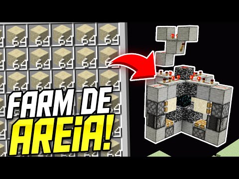 FARM de AREIA AUTOMÁTICA no Minecraft Bedrock 1.19! (Windows 10, Xbox, PS4, PE)