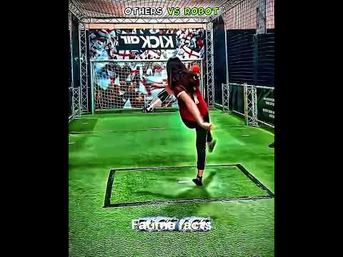 Ronaldo defeated an unbeatable robot goalkeeper. #viral #youtubeshorts #shortsfeed #ytshorts