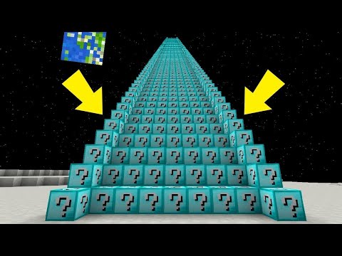 1000$ UZAY MERDİVENİ ELMAS ŞANS BLOKLARI - Minecraft (TheMurat)