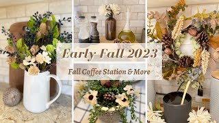 Early Fall Decorating Ideas & Tips 2023 | Fall Coffee Station | Cozy Fall Decor 2023
