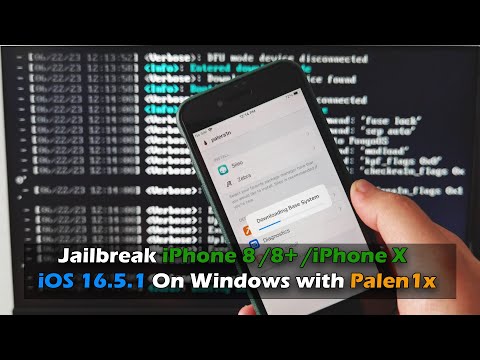 Jailbreak iPhone 8 /8+ /iPhone X  iOS 16.5.1 On Windows with Palen1x
