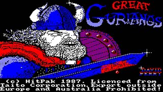 [Amstrad CPC] Great Gurianos (cheat mode) - Longplay