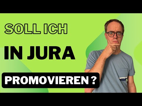 Promotion in Jura: Lohnt es sich? | Dr. vs. LLM | Beste Zeit zum Promovieren | Crashkurs Folge 1