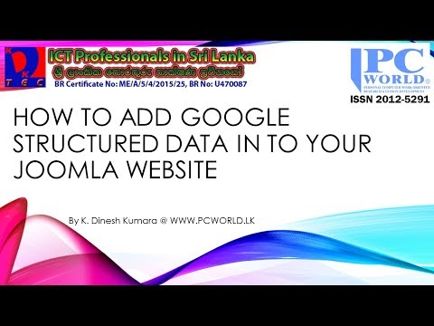 How to Add Google Structured Data In To Your Joomla CMS Website English Lesson