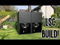 DIY TAPPED HORN SUBWOOFER BUILD XOC1 TH118 BASS BIN