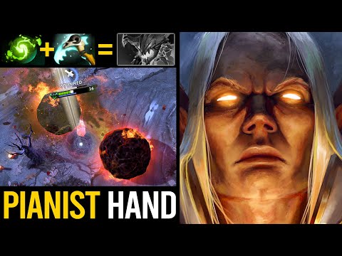 PIANIST HAND COMBO!! EPIC VURTUNE INVOKER MAX LEVEL 30 REFRESHER COMBO + ABYSSAL | Dota 2 Invoker