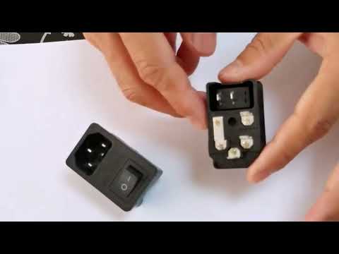 AC 014 Socket Rocket Switch With Fuse Holder