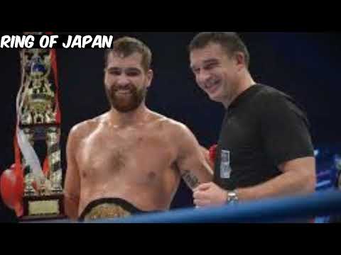 K-1】ヘビー級のカーフキック！5年半ぶり復帰の王者マナートがK-JeeをKO
