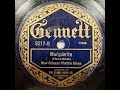 New Orleans Rhythm Kings "Marguerite" (Richmond, Indiana, Jul 17, 1923) - Gennett 5217.