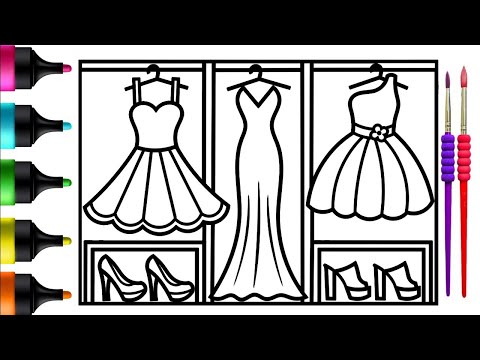 Fashionable Wardrobe: Drawing and Painting Fun for Kids and Toddlers | Stylish Closet for Kids